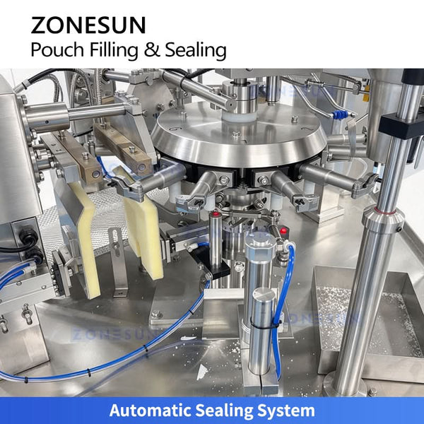 ZONESUN ZS-FM80 automatic volumetric cup premade pouch filling and sealing machine - view 6