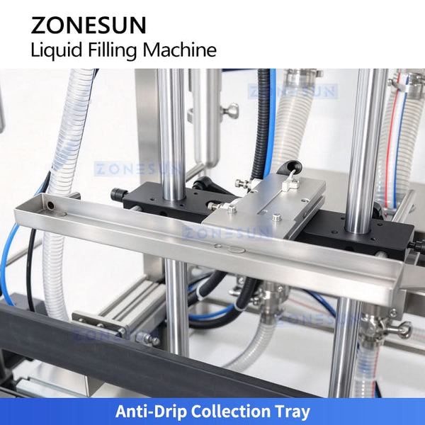 ZONESUN ZS-MG260XP automatic dual-head gear pump liquid filling machine - view 4