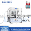 ZONESUN ZS-YT8T-8PX automatic 8-head servo piston paste filling machine