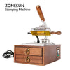 ZONESUN ZS-90XT Walnut Hot Foil Stamping Machine for Leather & Wood Crafts