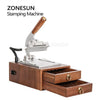 ZONESUN ZS-90XT Walnut Hot Foil Stamping Machine for Leather & Wood Crafts