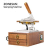 ZONESUN ZS-90XT Walnut Hot Foil Stamping Machine for Leather & Wood Crafts
