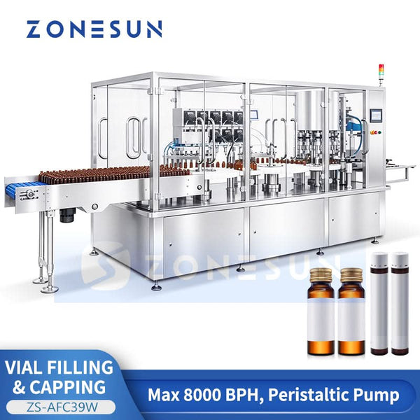 ZONESUN ZS-AFC39W Automatic vial air rinsing filling and capping machine