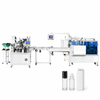 Zonesun ZS-AFCL8 Automatic Roll-on Bottle Filling Capping Cartoning Solution with application samples on white background
