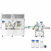 ZONESUN ZS-AFCL9 Automatic Vial Filling, Stoppering, Crimping & Labeling Line with application samples on white background