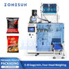 ZONESUN ZS-AFS04W Automatic four-head linear weigher premade pouch packaging machine