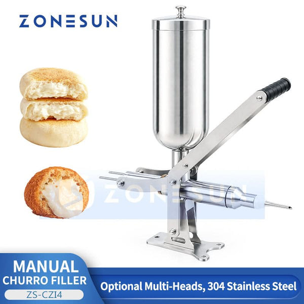 ZONESUN ZS-CZI4 Manual churro filler with pastry samples
