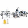 ZONESUN ZS-FAL180D Servo Liquid & Paste Bottling Line with application materials on white background