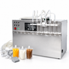 ZONESUN ZS-DPSP6 six nozzle spout pouch filler with juice, milk and coffee pouches