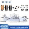 ZONESUN ZS-FAL180V20 automatic bottle filling capping and labeling production line