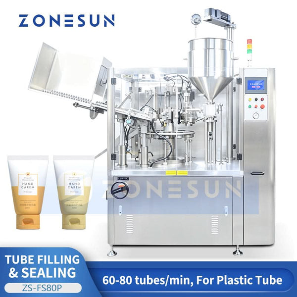 ZONESUN ZS-FS80P automatic plastic and laminated tube filling and sealing machine