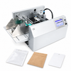 ZONESUN ZS-FYP5 machine with flat packaging pouches and cards on white background