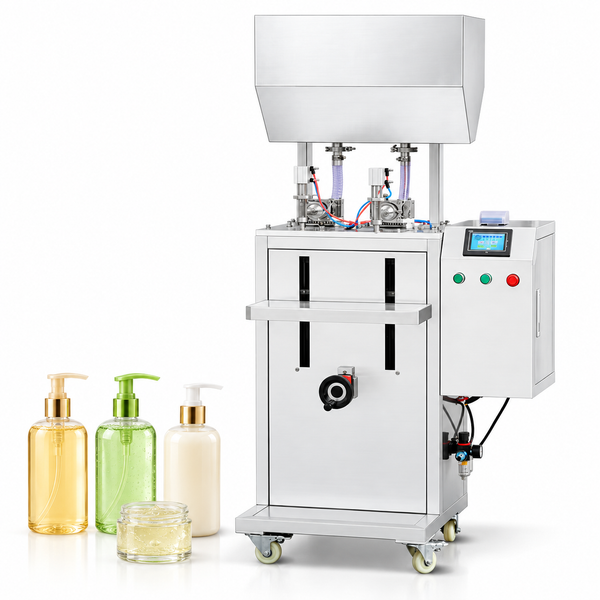 ZONESUN ZS-GTRP2 dual rotor pump filling machine with liquid soap and lotion bottles