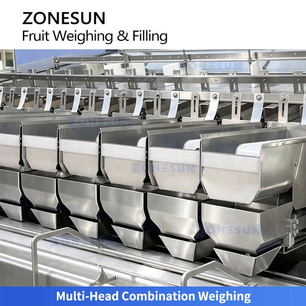 ZS-GWF15 fruit weighing and tray packaging machine detail 4