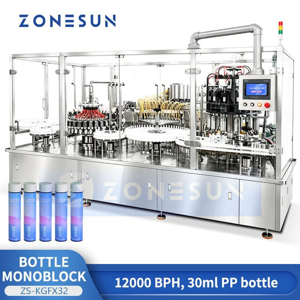 ZONESUN ZS-KGFX32 PP bottle air washing filling and capping monoblock machine