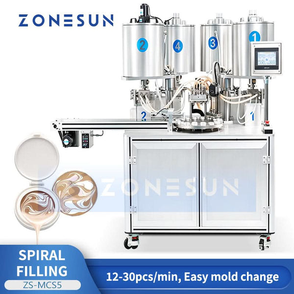 ZONESUN ZS-MCS5 automatic four-color spiral filling machine