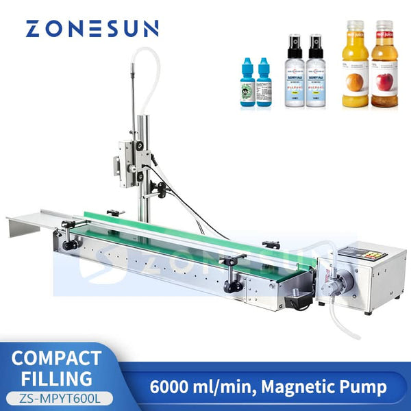 ZS-MPYT600L compact magnetic pump filler for bottles