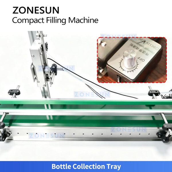ZS-MPYT600L bottle collection tray and conveyor controls