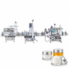 ZONESUN pneumatic thick paste filling capping labeling line with application materials on white background