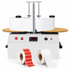 ZONESUN ZS-RJL2 machine with self-adhesive label rolls on white background