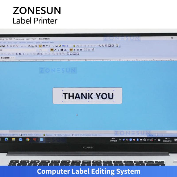 ZONESUN ZS-RPR01 label printing system 8006