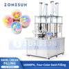 ZONESUN ZS-RSV4L four-color swirl cream filling machine