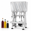 ZONESUN ZS-RWGFP4 four nozzle bottle filler with wine, olive oil and soy sauce