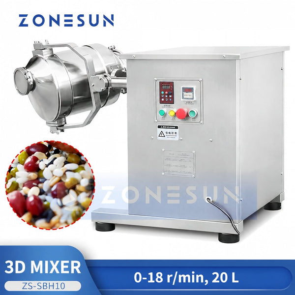 ZONESUN SBH series 3D powder mixer