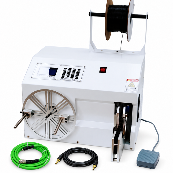 ZONESUN ZS-WTKZ2B machine with coiled connector and audio cables on white background