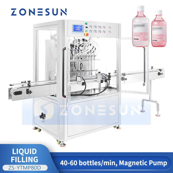 ZONESUN ZS-YTMP80D Eight-head magnetic pump liquid filling machine