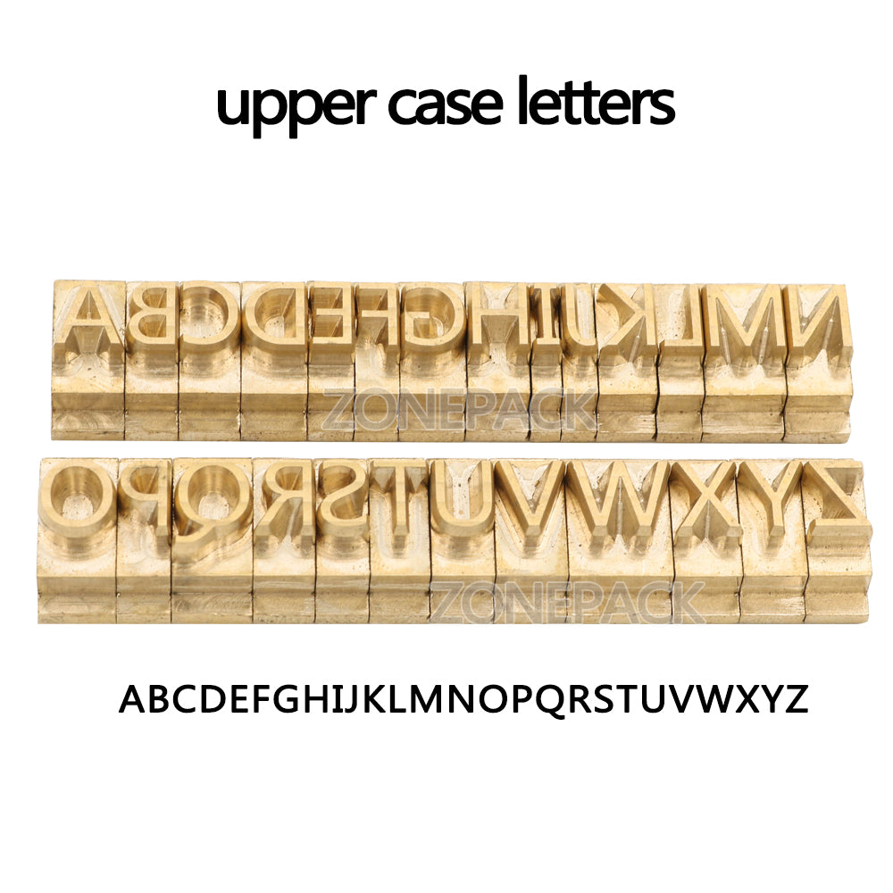 Lower Case Lucida Calligraphy a-z Letter Stamp Set of 27