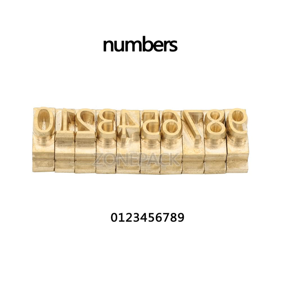 ZONESUN 3mm 6mm 10mm Copper Brass Stamping Flexible Letters Numbers Al ...