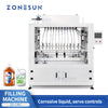ZONESUN ZS-CRC Automatic Corrosive Liquid Filling Machine Cleaner Disinfectant Acid Alkali Sanitizer Bleach Bottle Filler