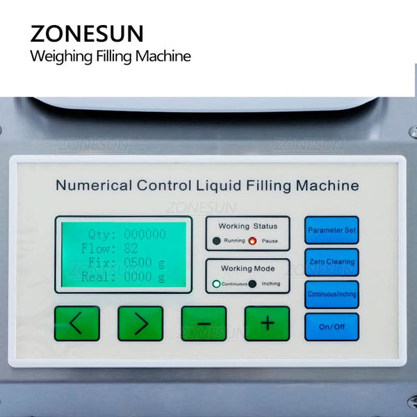 ZS-DP611W Semi Automatic Diaphragm Pump Liquid Weighing Filling Machine