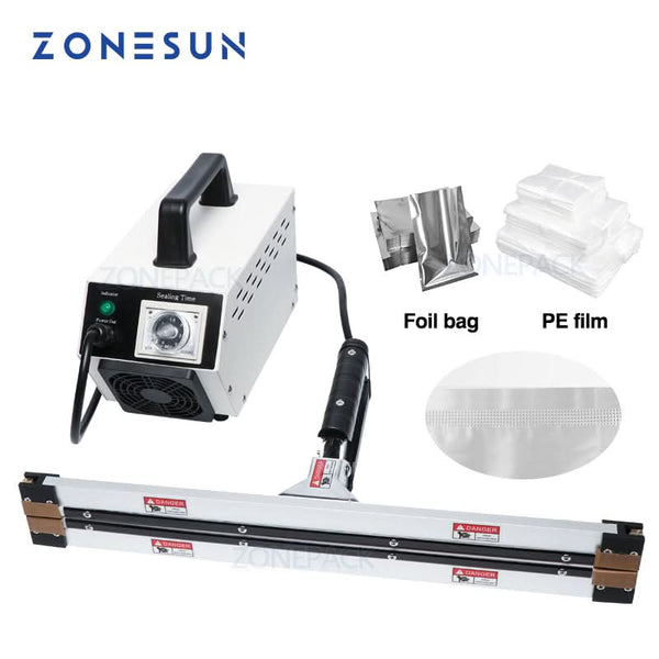 Zone Machine Films ZONESUN ZS-IPS-300 Impulse Film Sealing Machine for Aluminum Foil Film