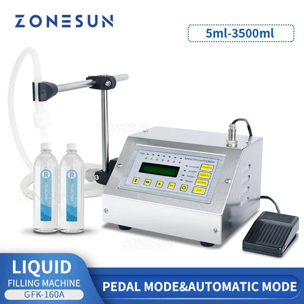 ZONESUN GFK-160A Digital Liquid Filling Machine for Juice & Water 2800ml/min 220V / Ship from China ZONESUN GFK-160A Digital Liquid Filling Machine for Juice & Water 2800ml/min 220V / Ship from China