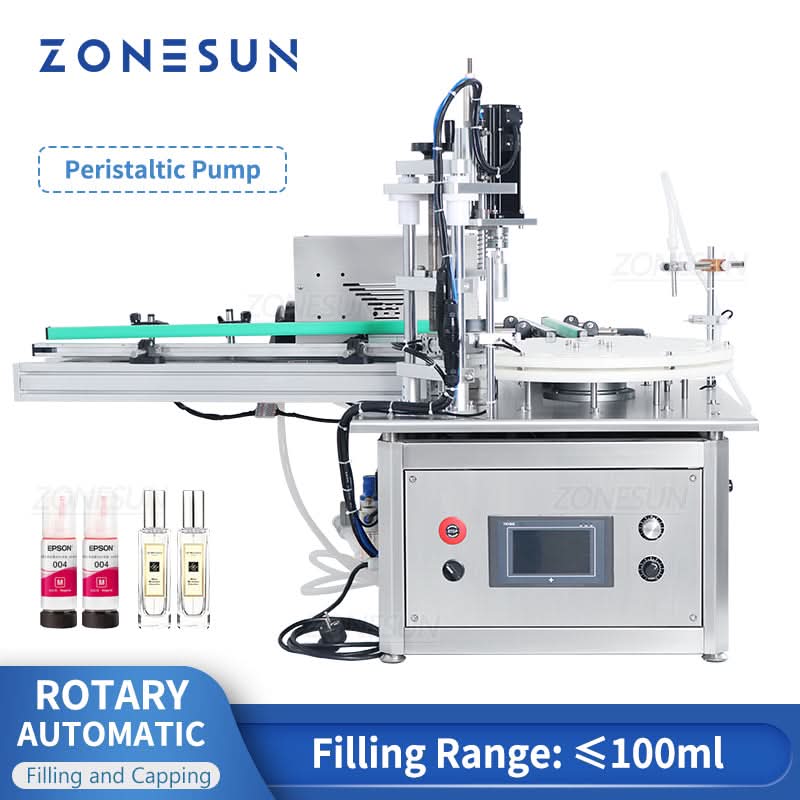 ZONESUN ZS-AFC1T Compact Liquid Filler & Capper for Small Bottles Vial