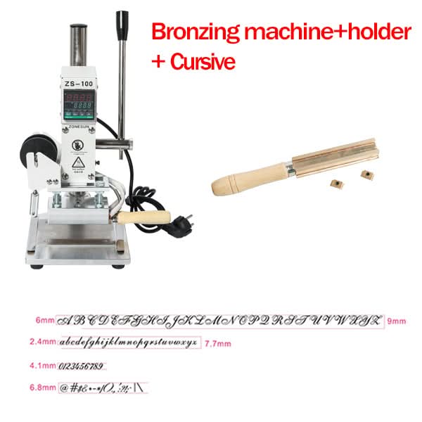 Bronzing Machine Zonesun ZS-100A Manual Hot Foil Stamping Machine for Pencils & Cards