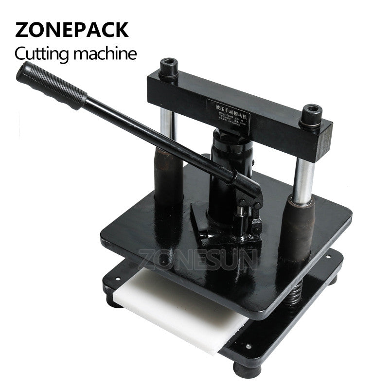 ZONEPACK leather Hydraulic manual die cutting machine photo paper PVC/ –  ZONESUN